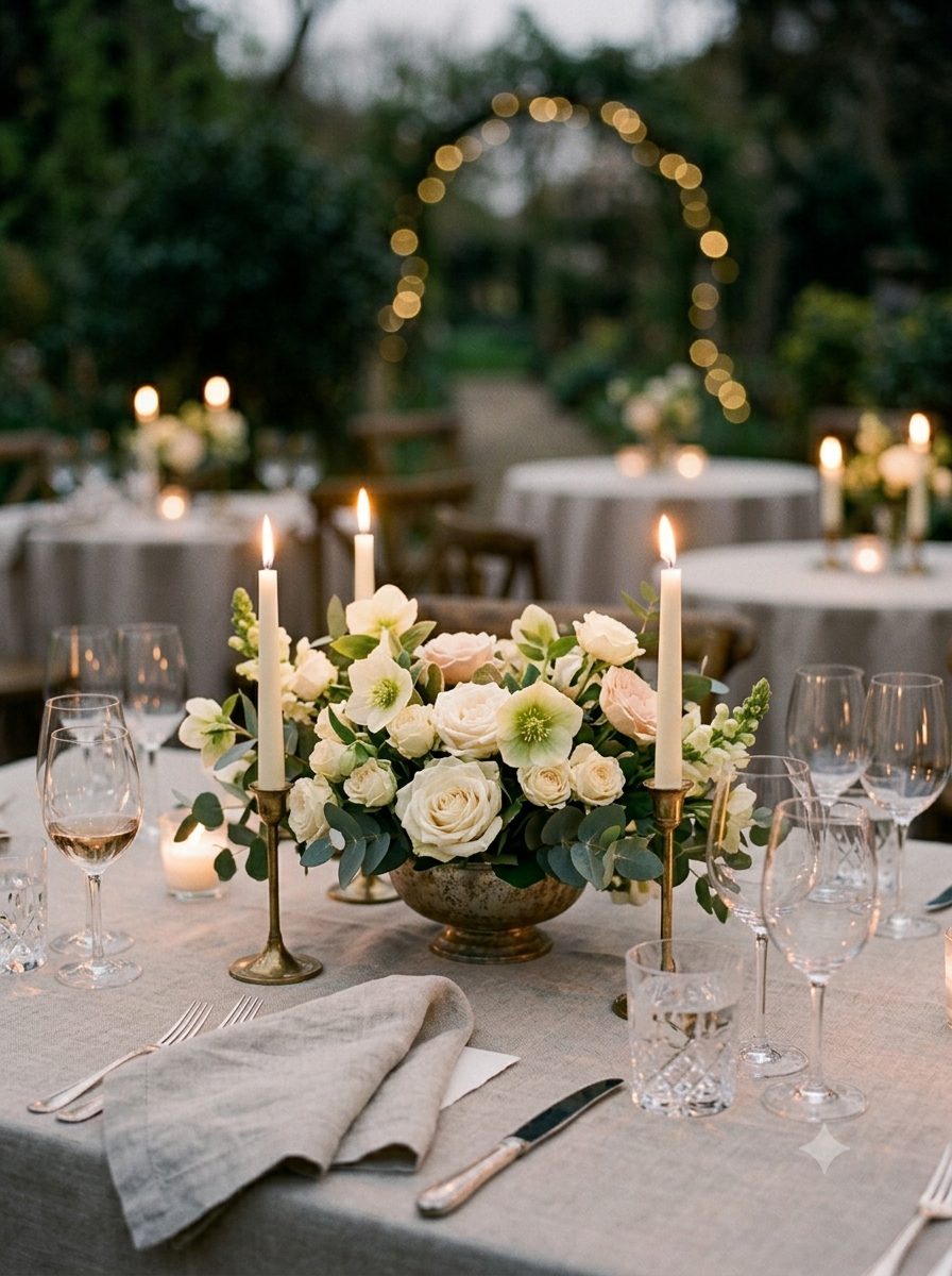 Décoration florale de réception