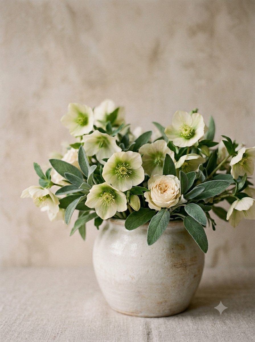 Composition florale — galerie Helleborus